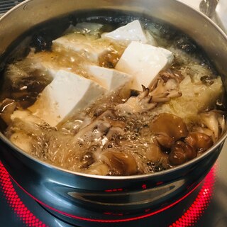 昆布だしで☆美味しい湯豆腐☆